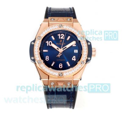 Swiss Copy Hublot Big Bang One Click HUB1710 watch Blue Dial Quick Switch Strap